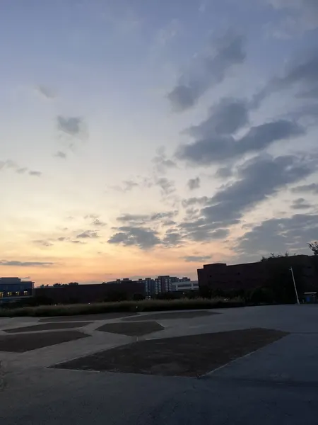 公司拍摄的落日与天空