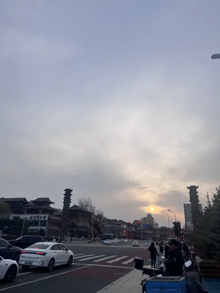 北京拍摄的落日与天空