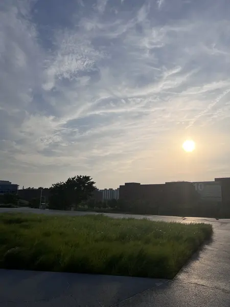 公司拍摄的落日与天空
